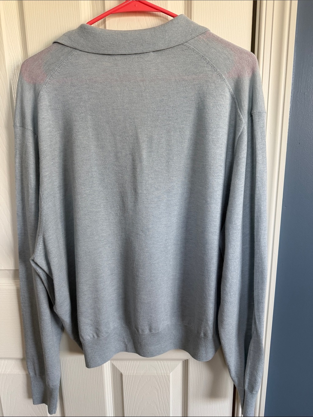 Vanessa Bruno Soft Sky Blue Collared V-Neck Sweater - Picture 3 of 3